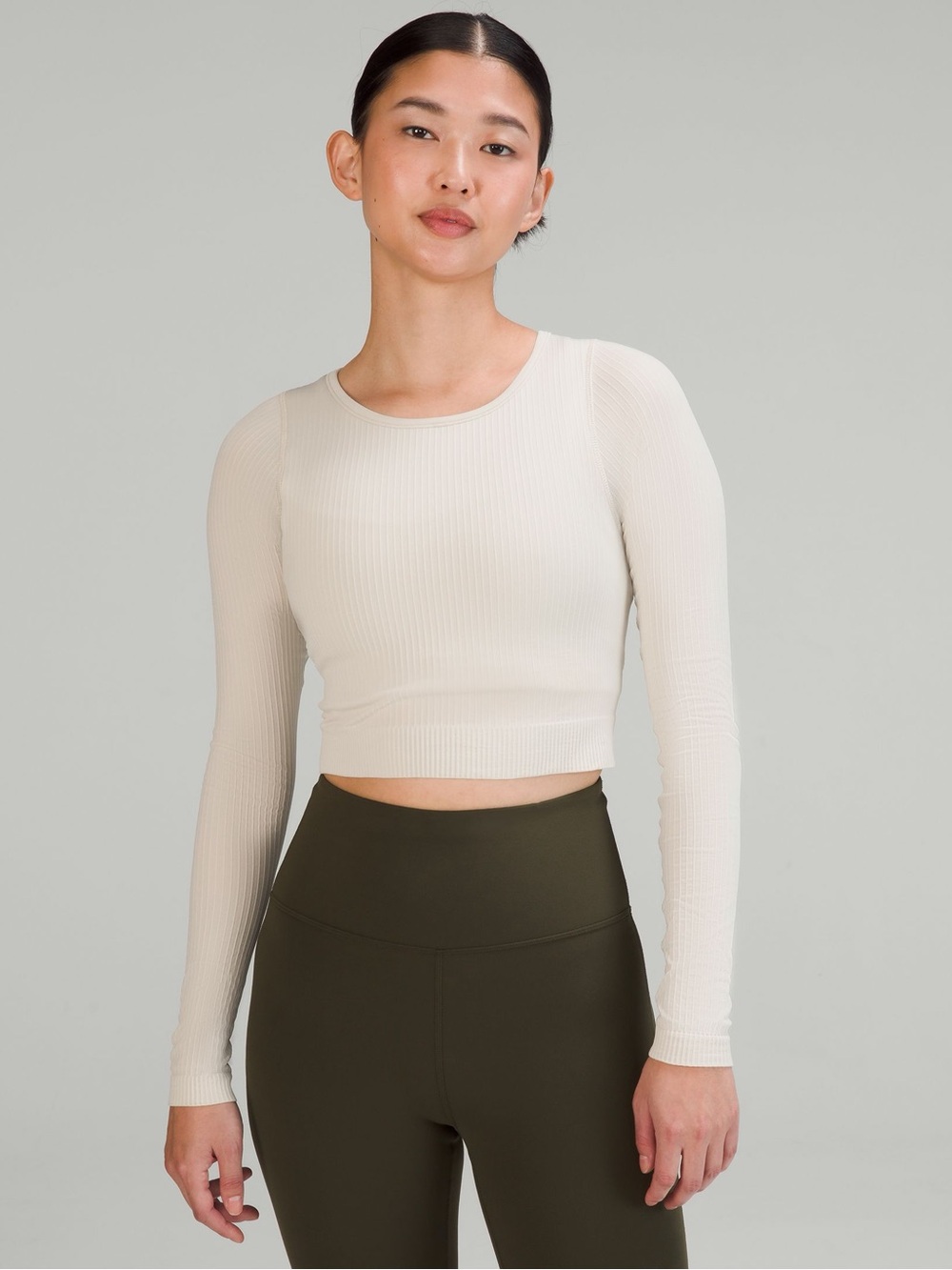 Lululemon Ribbed Ebb to Street Long Sleeve Crop-top